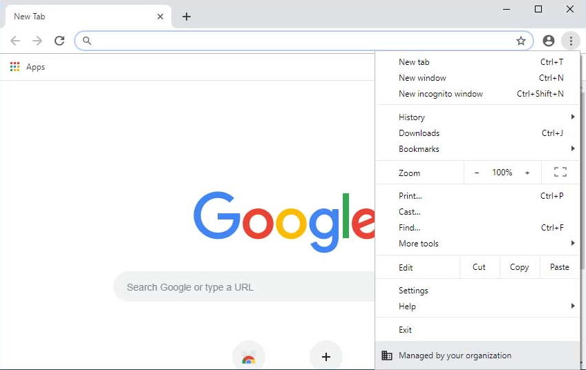 Abra o Chrome e clique no menu do Chrome no canto superior direito.
Selecione Configurações e role até o final da página.