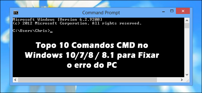 Mensagem de erro ao abrir o Prompt de Comando no Windows 10
Soluções para resolver problemas com o CMD no Windows 10