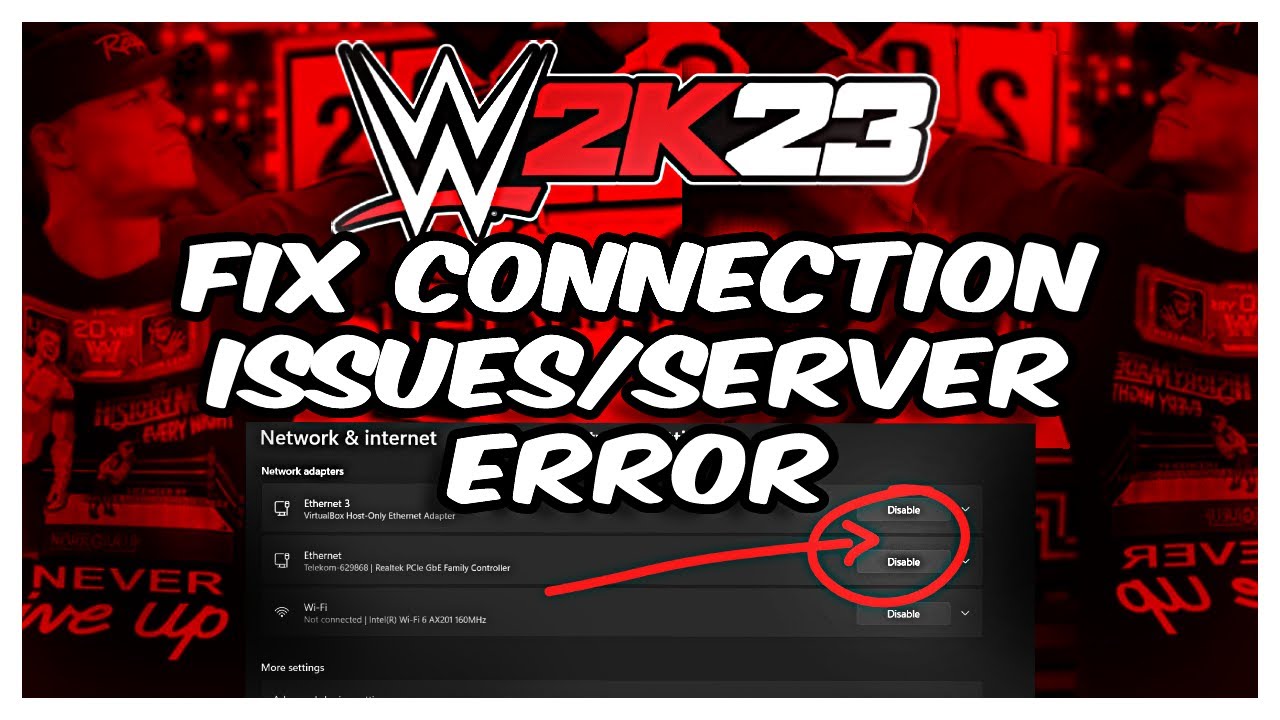 Solução para erros diversos na WWE Network
Verifique sua conexão de internet.