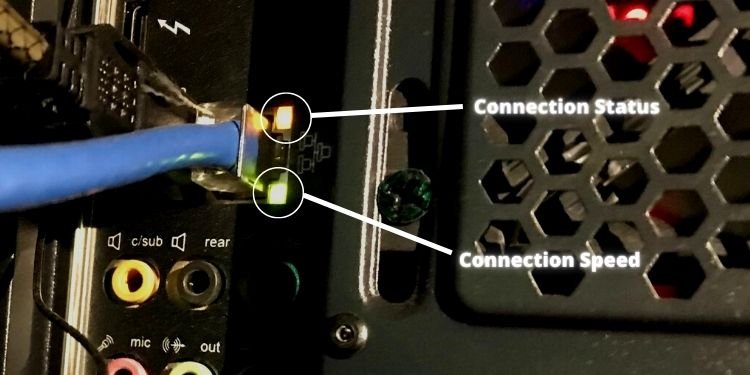 Verificar se o cabo Ethernet está corretamente conectado
Verificar se não há danos físicos no cabo ou na porta Ethernet