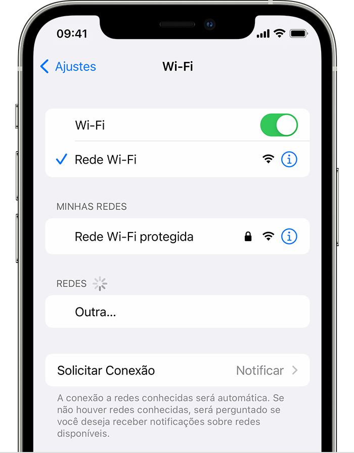 Verifique a conexão Wi-Fi - Certifique-se de que o iPhone e o Apple TV estejam conectados à mesma rede Wi-Fi.
Reinicie o iPhone e o Apple TV.