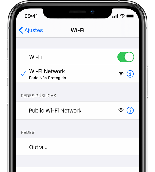 Verifique se o Bluetooth está ativado no iPhone.
Verifique as configurações de segurança do roteador Wi-Fi - Certifique-se de que o roteador não esteja bloqueando a conexão entre o iPhone e o Apple TV.